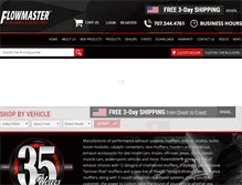 Tablet Screenshot of flowmastermufflers.com